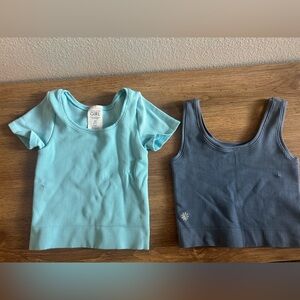Pair of Athleta Girl tops